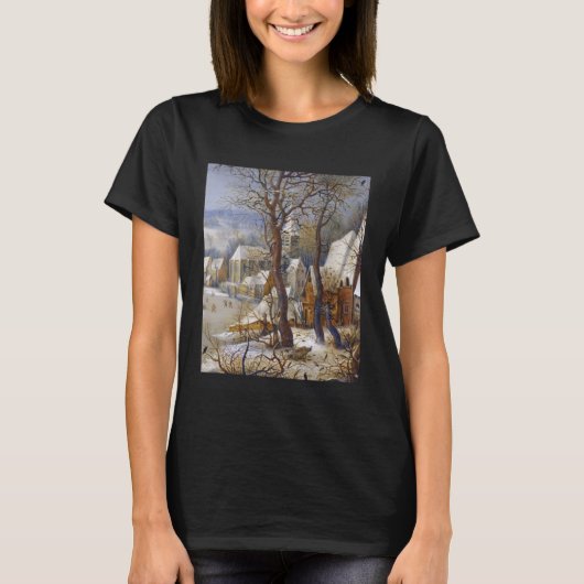 Pieter Bruegel Het Oudere Winterlandschap met Bi T-shirt (Voorkant)