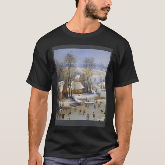 Pieter Bruegel Het Oudere Winterlandschap met Bi T-shirt (Voorkant)