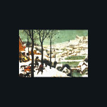 Pieter Bruegel Hunters in de sneeuw Canvas Afdruk<br><div class="desc">Pieter Bruegel Jagers in de Snow canvas wrap. Olieverf op hout uit 1565. Pieter Bruegel de Oudere was een van de grote schilders uit de Noordelijke Renaissance. Hunters in the Snow is een van de bekendste schilderijen van de kunstenaar. Het werk toont jagers en hun jachthonden die zich over een...</div>