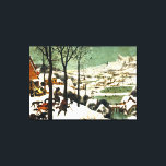 Pieter Bruegel Hunters in de sneeuw Canvas Afdruk<br><div class="desc">Pieter Bruegel Jagers in de Snow canvas wrap. Olieverf op hout uit 1565. Pieter Bruegel de Oudere was een van de grote schilders uit de Noordelijke Renaissance. Hunters in the Snow is een van de bekendste schilderijen van de kunstenaar. Het werk toont jagers en hun jachthonden die zich over een...</div>