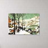 Pieter Bruegel Hunters in de sneeuw Canvas Afdruk (Voorkant)