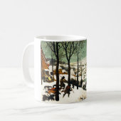 Pieter Bruegel Hunters in de sneeuw Koffiemok (Voorkant links)