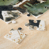 Pieter Bruegel Hunters in de sneeuwpuzzel Legpuzzel (Zijkant)