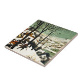 Pieter Bruegel Hunters in de sneeuwTegel Tegeltje (Zijkant)