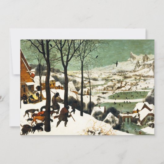 Pieter Bruegel Hunters in de sneeuwuitvindingen Kaart (Voorkant)