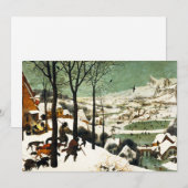 Pieter Bruegel Hunters in de sneeuwuitvindingen Kaart (Voorkant / Achterkant)