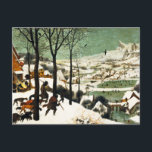 Pieter Bruegel Hunters in het sneeuwBriefkaart Briefkaart<br><div class="desc">Pieter Bruegel Hunters in het sneeuwbriefkaart. Olieverf op hout uit 1565. Pieter Bruegel de Ouder was een van de grote schilders van de Noordelijke Renaissance. Hunters in de sneeuw is een van de beroemdste schilderijen van de kunstenaar. Het werk omvat jagers en hun jachthonden die over een heuvel bewegen en...</div>