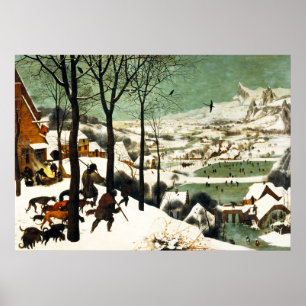 Pieter Bruegel Hunters in het sneeuwPoster Poster