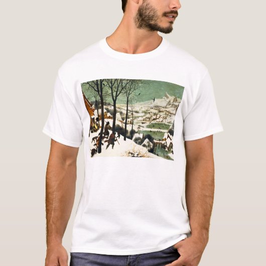 Pieter Bruegel Hunters in het sneeuwT-shirt T-shirt (Voorkant)