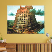 Pieter Bruegel is de 'kleine' toren van Babel Canvas Afdruk (Insitu (Woonkamer))