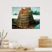 Pieter Bruegel is de 'kleine' toren van Babel Poster (Keuken)