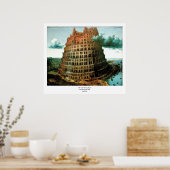 Pieter Bruegel is de 'kleine' toren van Babel Poster (Keuken)