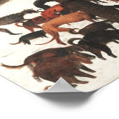 Pieter Bruegel Jagers in de Sneeuwkunst Poster (Hoek)