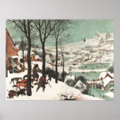 Pieter Bruegel Jagers in de Sneeuwkunst Poster (Voorkant)