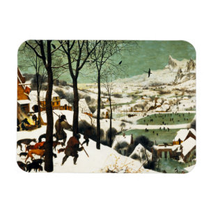 Pieter Bruegel Jagers in de Sneeuwmagneet Magneet