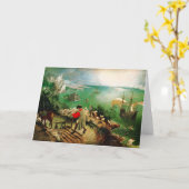 Pieter Bruegel Landscape met de Herfst van Icarus Kaart (Gele Bloem)