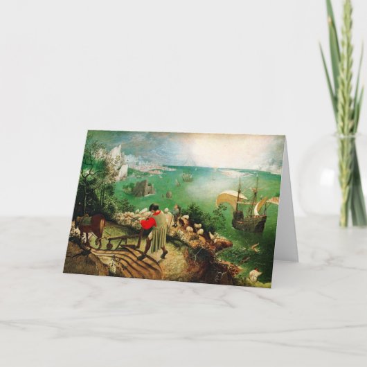 Pieter Bruegel Landscape met de Herfst van Icarus Kaart (Voorkant)