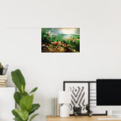Pieter Bruegel Landscape with the Fall of Icarus Poster (Thuiskantoor)