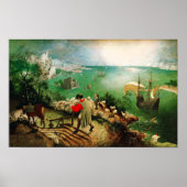 Pieter Bruegel Landscape with the Fall of Icarus Poster (Voorkant)