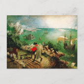 Pieter Bruegel Landschap met de Herfst van Icarus Briefkaart (Voorkant)