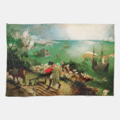 Pieter Bruegel Landschap met de Herfst van Icarus Theedoek (Horizontaal)