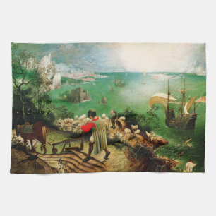 Pieter Bruegel Landschap met de Herfst van Icarus Theedoek