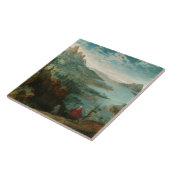Pieter Bruegel - Landschap met vlucht naar Egypte Tegeltje (Zijkant)