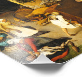 Pieter Bruegel Netherlandish Proverbs Foto Afdruk (Hoek)