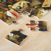 Pieter Bruegel Netherlandish Proverbs Puzzle Legpuzzel (Zijkant)