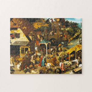Pieter Bruegel Netherlandish Proverbs Puzzle Legpuzzel
