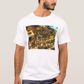 Pieter Bruegel Netherlandish Proverbs T-shirt (Voorkant)