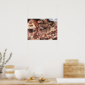 Pieter Bruegel-The Dutch proverbs Poster (Keuken)