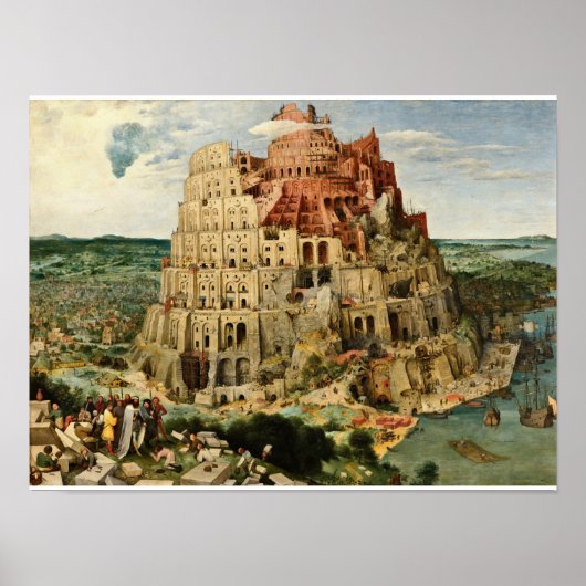 Pieter Bruegel The Elder - Babylon Poster (Voorkant)