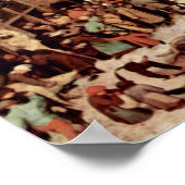 Pieter Bruegel the Elder - Census at Bethlehem Poster (Hoek)