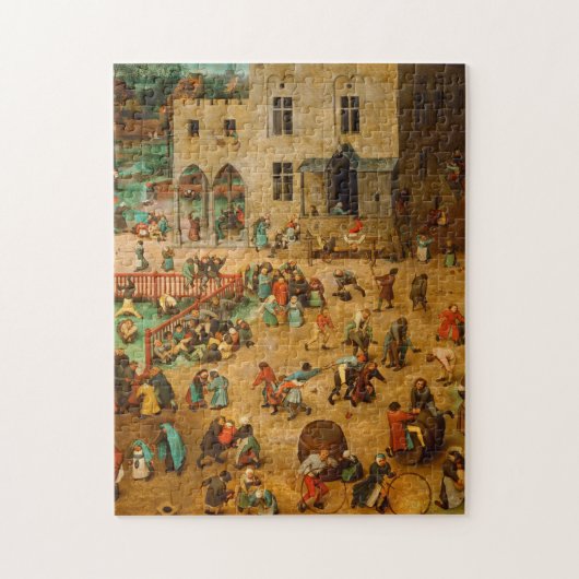 Pieter Bruegel The Elder - Children's Games (1560) Legpuzzel (Verticaal)