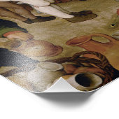 Pieter Bruegel the Elder - Peasant Wedding Foto Afdruk (Hoek)