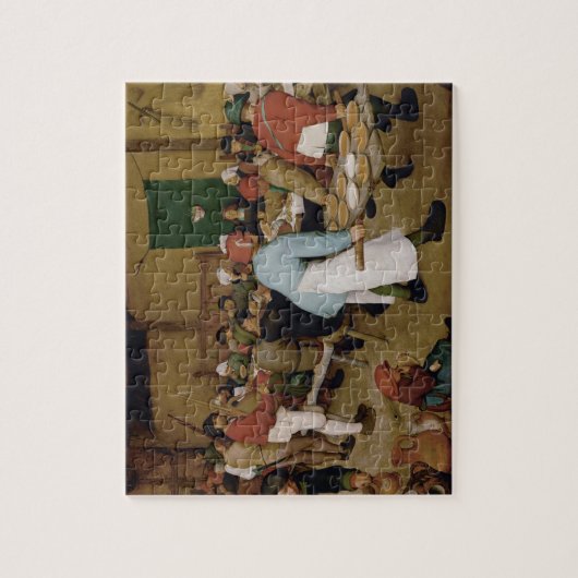 Pieter Bruegel the Elder - Peasant Wedding Legpuzzel (Verticaal)