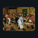 Pieter Bruegel the Elder - Peasant Wedding Magneet<br><div class="desc">Peasant Wedding by Pieter Bruegel the Elder,  1566-1569. Olie op het paneel.</div>