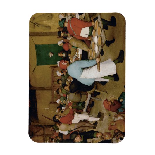 Pieter Bruegel the Elder - Peasant Wedding Magneet (Verticaal)