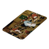 Pieter Bruegel the Elder - Peasant Wedding Magneet (Linkerzijde)