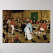 Pieter Bruegel the Elder - Peasant Wedding Poster (Voorkant)
