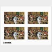 Pieter Bruegel the Elder - Peasant Wedding Rechthoekige Sticker (Vel)