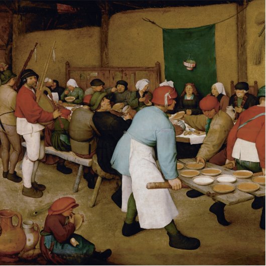 Pieter Bruegel the Elder - Peasant Wedding Staand Fotobeeldje (Voorkant)