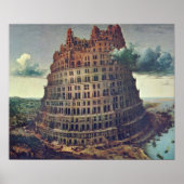 Pieter Bruegel the Elder - The Tower of Babel Poster (Voorkant)