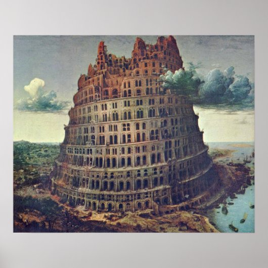 Pieter Bruegel the Elder - The Tower of Babel Poster (Voorkant)