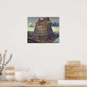 Pieter Bruegel the Elder - The Tower of Babel Poster (Keuken)