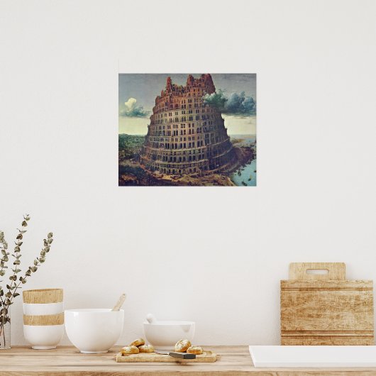 Pieter Bruegel the Elder - The Tower of Babel Poster (Keuken)