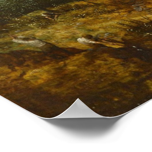 PIETER BRUEGEL - The little tower of Babel 1563 Poster (Hoek)