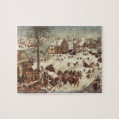 Pieter Bruegel - volkstelling in Bethlehem Legpuzzel (Horizontaal)