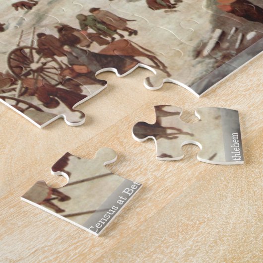 Pieter Bruegel - volkstelling in Bethlehem Legpuzzel (Zijkant)